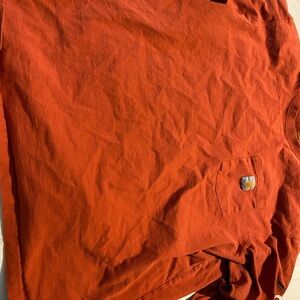 Carhartt Burnt Orange Long Sleeve Tee